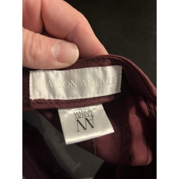 Maison Article Los Angeles Maroon Snapback Hat Embroidered Logo Adjustable Cap - Picture 3 of 5